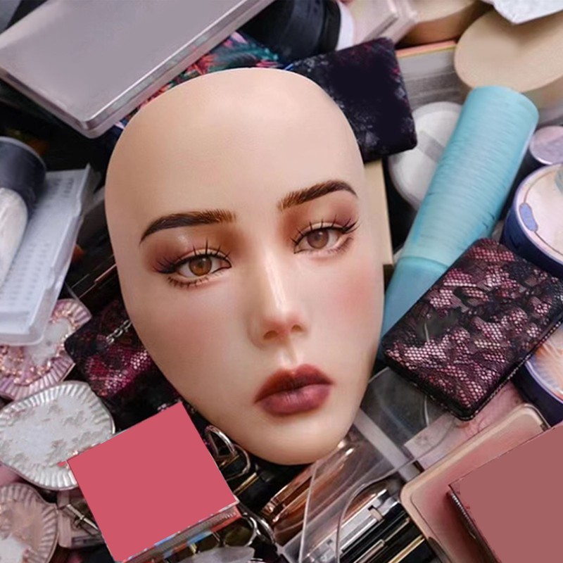 5D Cosmetic Practice Face Set Silicone Reusable Makeup Mannequin Face