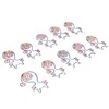 100pcs Cat Shape Paper Clips Colorful Plating Process Increased Slip