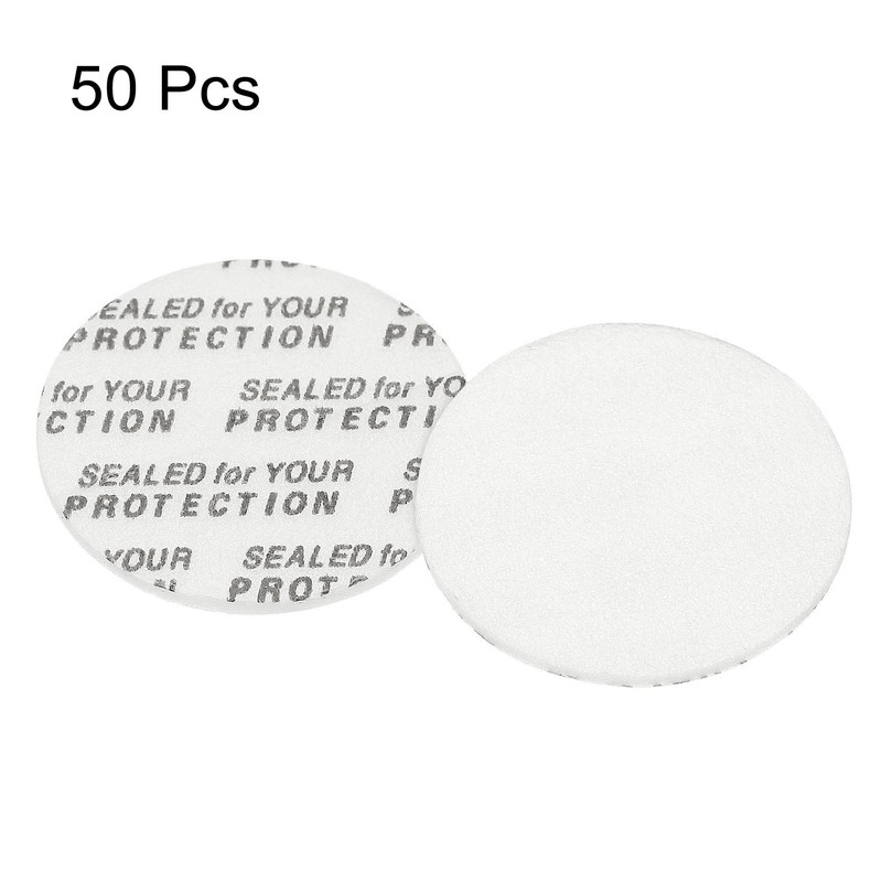 PATIKIL 30mm/1.18" Foam Lid Liner, 50 Pack PS Foam Resistant
