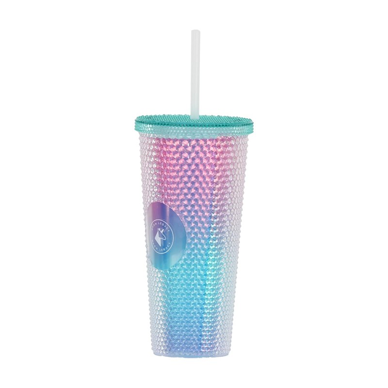 Vaso de Plástico Reusable con Doble Pared 710 ml Brillante