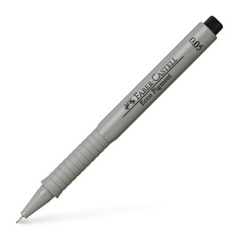 Faber-Castell Ecco Pigment Fineliner - Black, Fine, Grey, Round, Pigment Ink, 0.05 mm, 166099