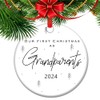 2024 Christmas Ornament for Grandparent - Our First Christmas As