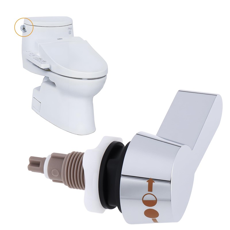 SG Store Toilet Cistern Dual Flush Lever Plastic Handle Chrome