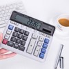 Solar Calculator 12 Digit Large Keys Clear Display Office Calculator