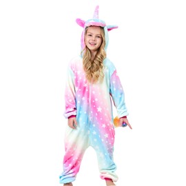 Piefry Soft Unicorn Sleepsuit Romper Unicorn Sleepsuit for Girls, reddish