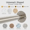 Yampos L Shaped Corner Shower Curtain Rod, 24" - 53"