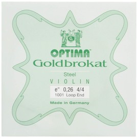 Gold Bro-Cut Gold Bra Cut Violin E Line 0.26 Loop Ends (Set of 6)