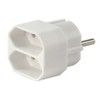 Euro Double Plug White