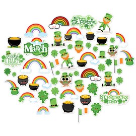 Paper Die Cuts - St Patrick's Day - Over 60 Cardstock Scrapbook Die Cuts - by Miss Kate Cuttables