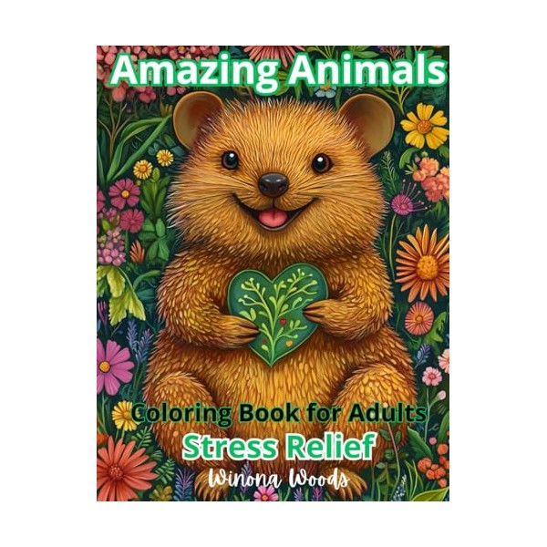 Amazing Animals Coloring Book for Adults: Get Inspired by Landscapes,