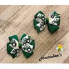 Tractor Toddler Hair Bow Set (Red or Green)
