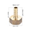 sourcing map Brass Barb Hose Fitting Connector Adapter 8mm Barbed