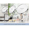 XXLarge Oversized 3X Weak Magnifying Mirror with Stand for Desk,