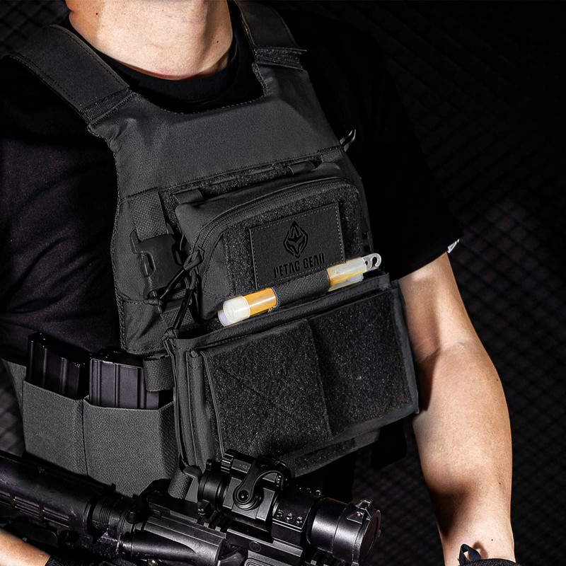 PETAC GEAR Tactical Molle Admin Pouch, Small Organizer Pocket for