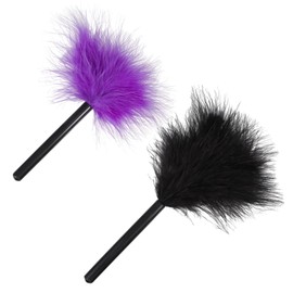 BIUDECO 2pcs Fluffy Facial Powder Puff Soft Makeup Applicators for Loose Body Powder Comfortable Skin-Friendly for Home Use