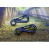 Bytiyar 12 pcs Mini SF Carabiner Clips with Metal Spring