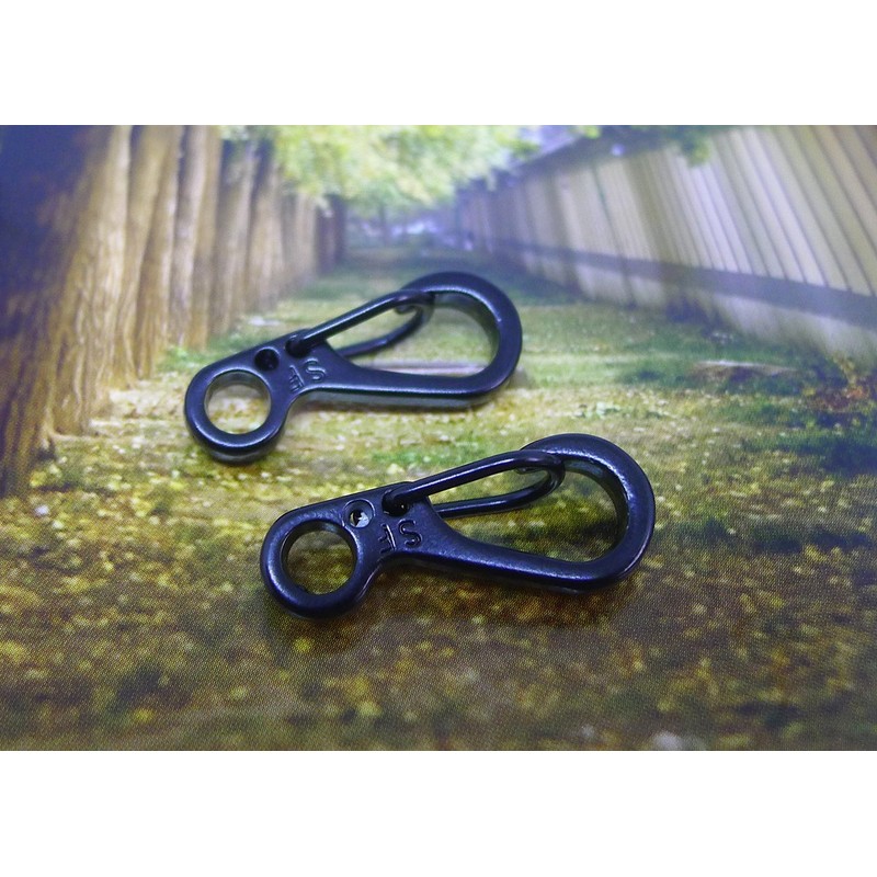 Bytiyar 12 pcs Mini SF Carabiner Clips with Metal Spring
