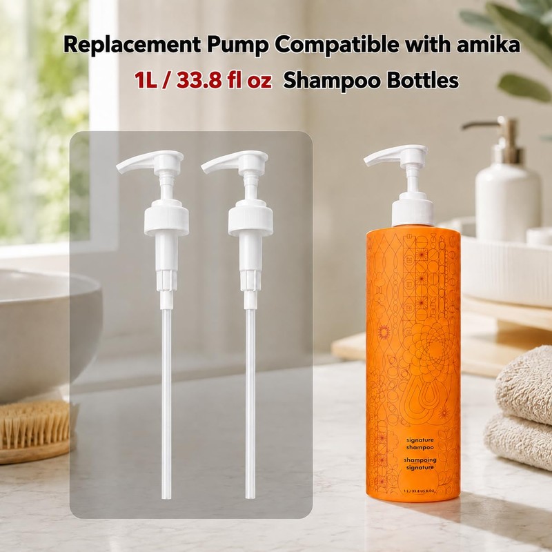 Pump Head Suitable for Amika 1-liter/33.8-Ounce Hair Conditioner Bottle