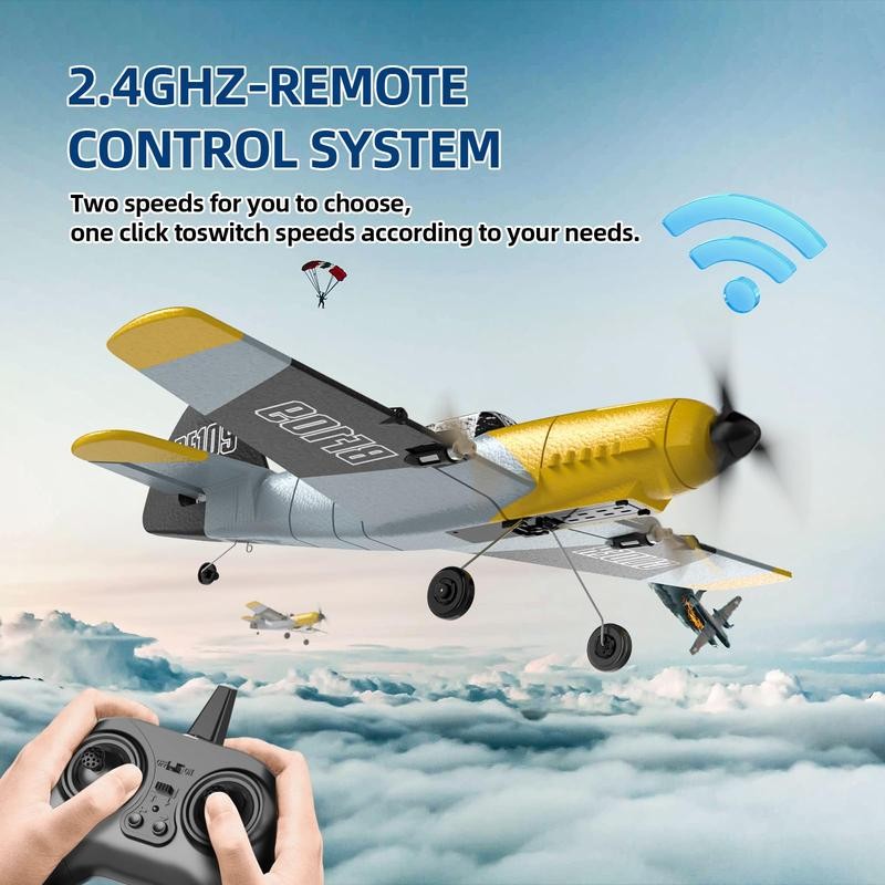 DEERC RC Plane 3 Channel BF-109 Remote Control Fighter Airplane