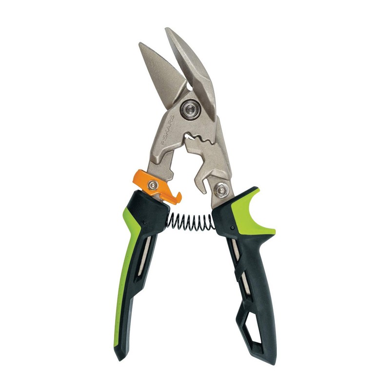 Fiskars PowerGear 1027210 Offset Right Cut Tin Snips Up to