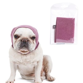 Dog Ear Cover for Anxiety Relief, Dog Calming Hood for Grooming and Bath Drying, Pet Cats and Dogs Ear Protector (Medium)