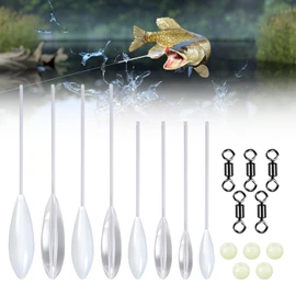8 Piece Floats Fishing Floats Set Float Fishing Trout Floats Trout Floats Set Fishing Accessories 4 x Sinking 4 x Floating Set for Trout Fishing Trout Bait for Trout Dough (8 g 10 g 15 g 20 g)