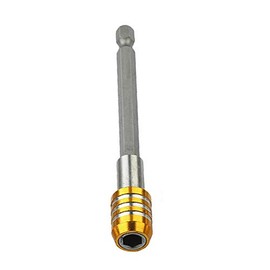 Magnetic Drill Bits POWERTOOL 1/4" 100MM Extension Bit Holder Quick Release Screwdriver Bit for Power Drills (Pack of 5)