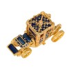 QIFU Vintage Mini Royal Carriage Style Enamel Trinket Box Hinged