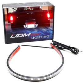 iJDMTOY Universal Fit 17-Inch Red LED Tailgate Light Strip Compatible With Truck or SUV, Powered By 24-Piece SMD LED Diodes, Flexible Strip w/Tail Running and Brake Light Feature