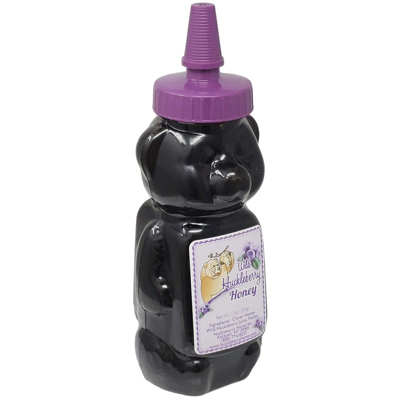 Wild Huckleberry Honey Bear 12.0 oz