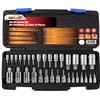 EPAuto 32 PCs Hex Bit Socket Set, SAE and Metric,