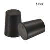 sourcing map Pack of 5 Tapered Rubber Caps 16 mm