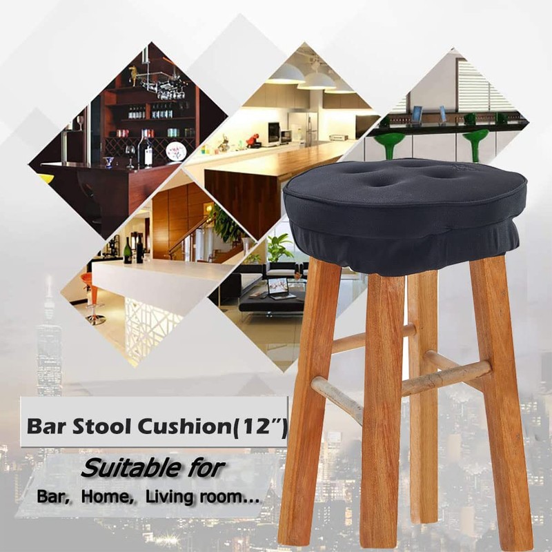 Big Hippo Bar Stool Cushion,Thicken Memory Foam Round Bar Stool