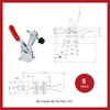 GH-201-B Quick Release Toggle Lever Tensioner, Holding Force Horizontal Tensioner,