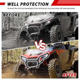 POKIAUTO Front Bumper for Polaris RZR XP 1000 2024+, Heavy Duty UV-Resistant Powder Coating Bumper Guard for Polaris RZR 1000 XP/XP 4 Ultimate Sport Premium 2024 2025 Accessories, Replace#2884513