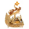 Kurt S. Adler 11.8-Inch Battery-Operated Light Up Wooden Christmas Village