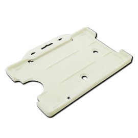 ID Card It 10 x ID Card Pass Badge Holder for Lanyards and Retractable Reels (White)