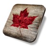 1 x Square Coaster - Canada Maple Leaf Travel Flag