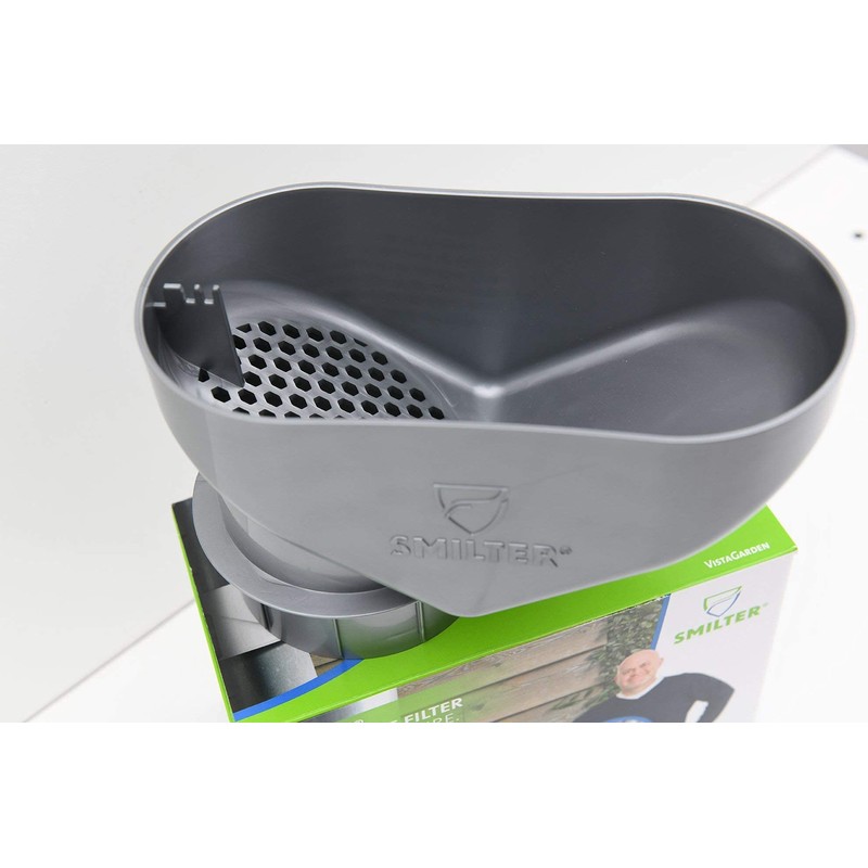 SMILTER Leaf protection basket for rain downpipes DN100 in metallic