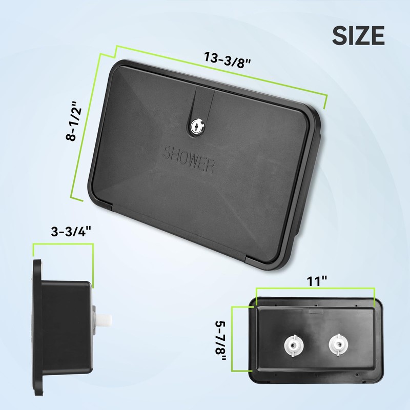 RVMATE RV Exterior Shower Box Kit RV Outdoor Shower Box