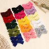vobobe 40Pcs 3.5Inch Hair Bows for Toddler Girls, Velvet Neutral