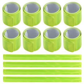 witeup Reflective tape, pack of 12, green trouser clip, bicycle reflectors, trouser protection, bicycle trouser band, reflectors, trouser leg clip, bicycle