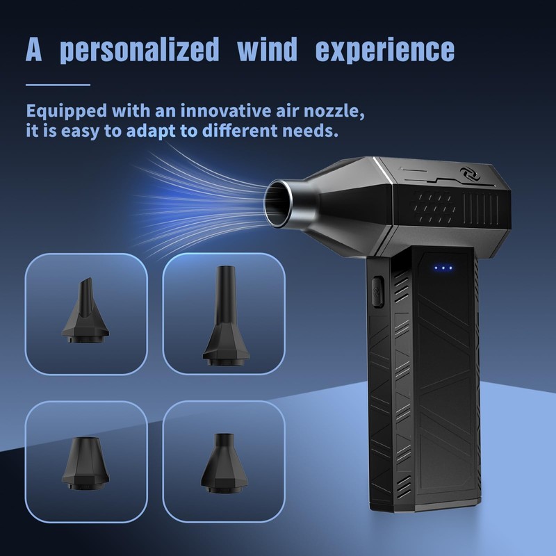 Poalius X3 Mini Electric Compressed Air Duster – 110,000RPM Powerful
