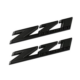Aimoll 2pcs (Small Size) Z71 Off Road Emblems,3D Aolly Decal Emblems for GMC Chevy Silverado Sierra Suburban Colorado (All Black)