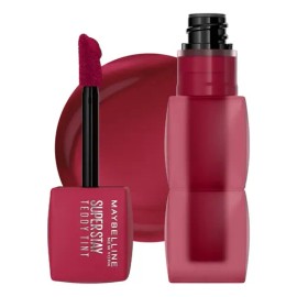 Maybelline Tinta para labios Super Stay Teddy Tint, 5ml - Tinta multiusos de larga duración, Labial efecto mate, difuminado hasta por 12H, textura suave a los labios, sin transferencias