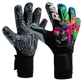 Rinat Guantes de Portero Asimetrik Prime con Varillas Infantil y Adulto (Negro/Verde, 8)