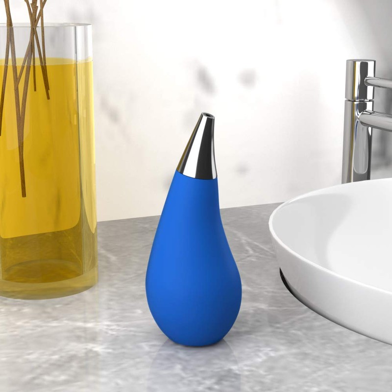 Kitchen Bathroom Squeeze Dish Soap Dispenser Tear Drop Shape with