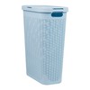 Mind Reader Slim Laundry Hamper with Lid, 40L Clothes Basket,