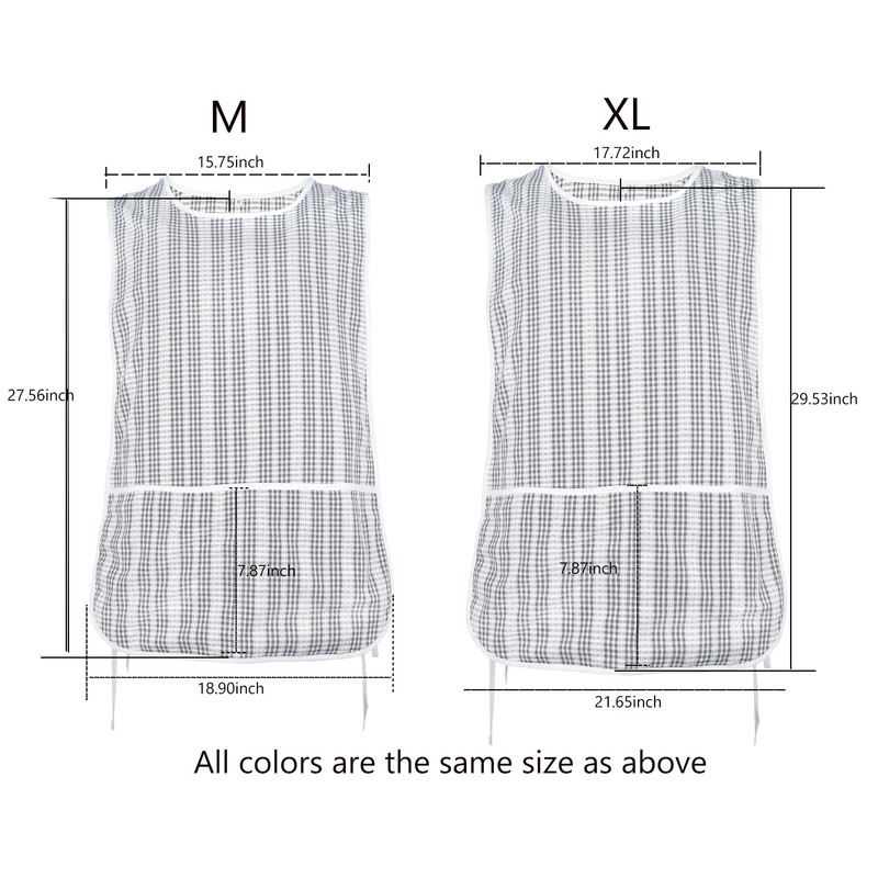 Nanxson Women Cobbler Apron with 2 Patch Pockets Cotton printed