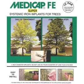 Medicap 10-Pack FE SUPER Systemic Iron Tree Implants for Control of Iron Chlorosis, 1/2-Inch